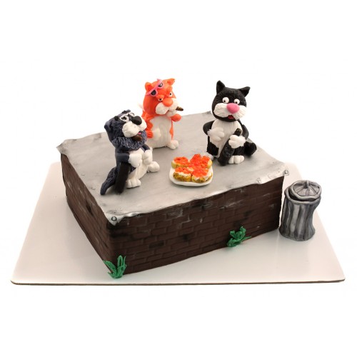Торт с Котами на отдыхе
