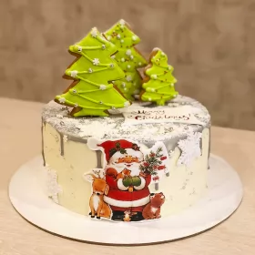 Новогодний Торт С Пряниками Новогодний Торт С Пряниками