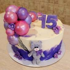 Торт с шоколадными шарами на 15