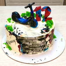 Торт на 12 лет с самокатом